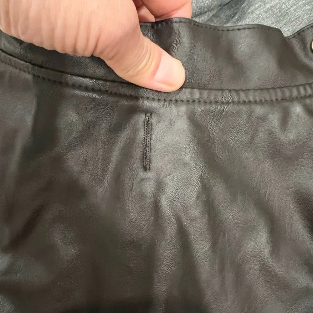 🌟🐾🐕Large dog faux leather jacket with hoodie